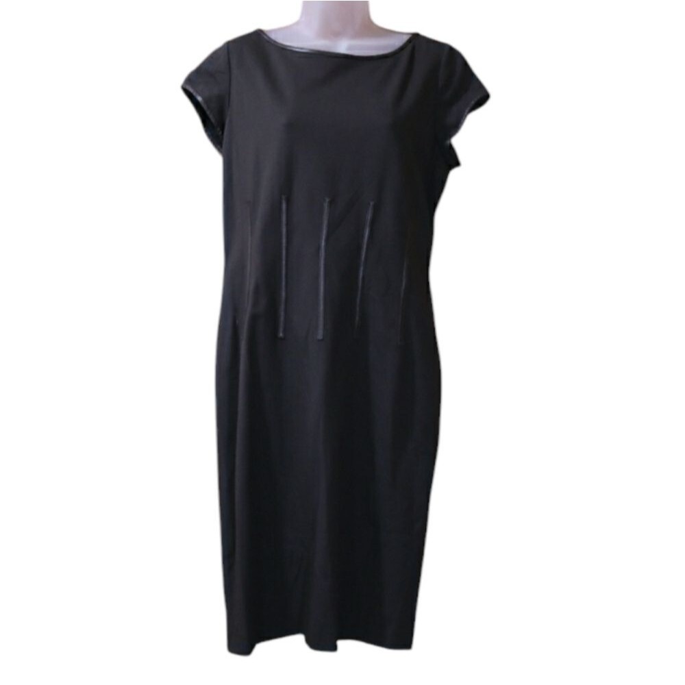 Ellen Tracy Brown Cap Sleeve Sheath Dress 10